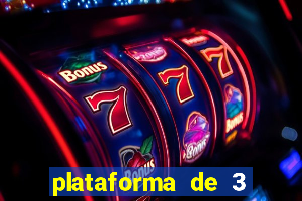 plataforma de 3 reais jogo